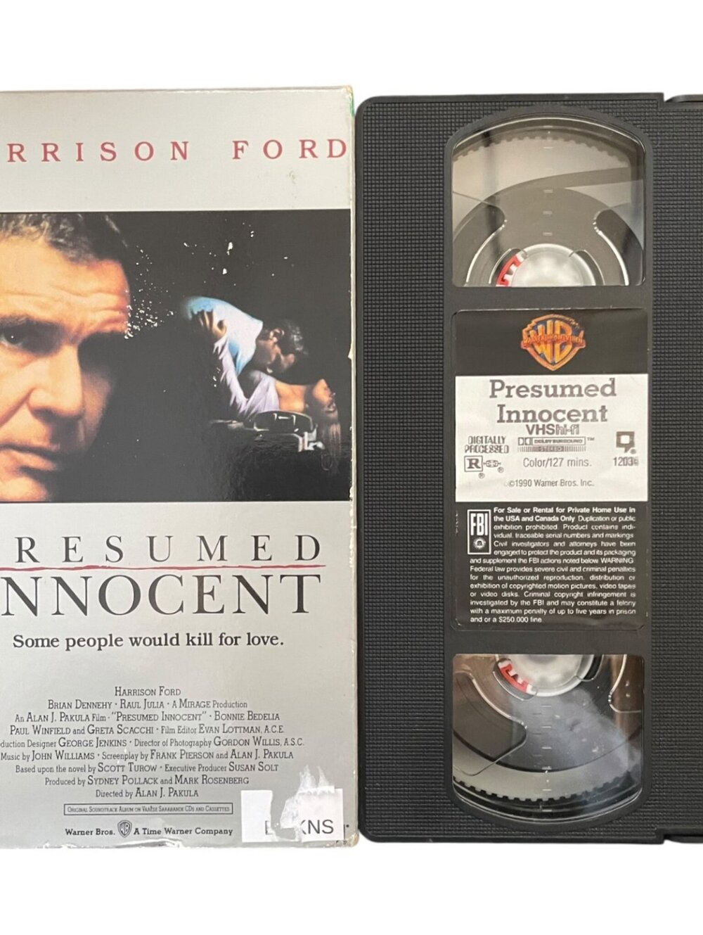 Presumed Innocent VHS Harrison Ford 1990 Warner Home Video R-Rated NTSC Legal